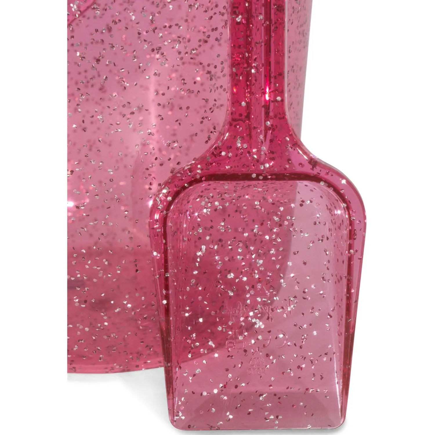Konges Sljd Sparkling Pink Beach Bucket And Shovel Glitter