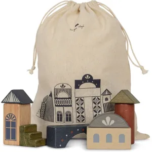 Konges Sljd Wooden Building Blocks 34 pc. Beige/Toffee