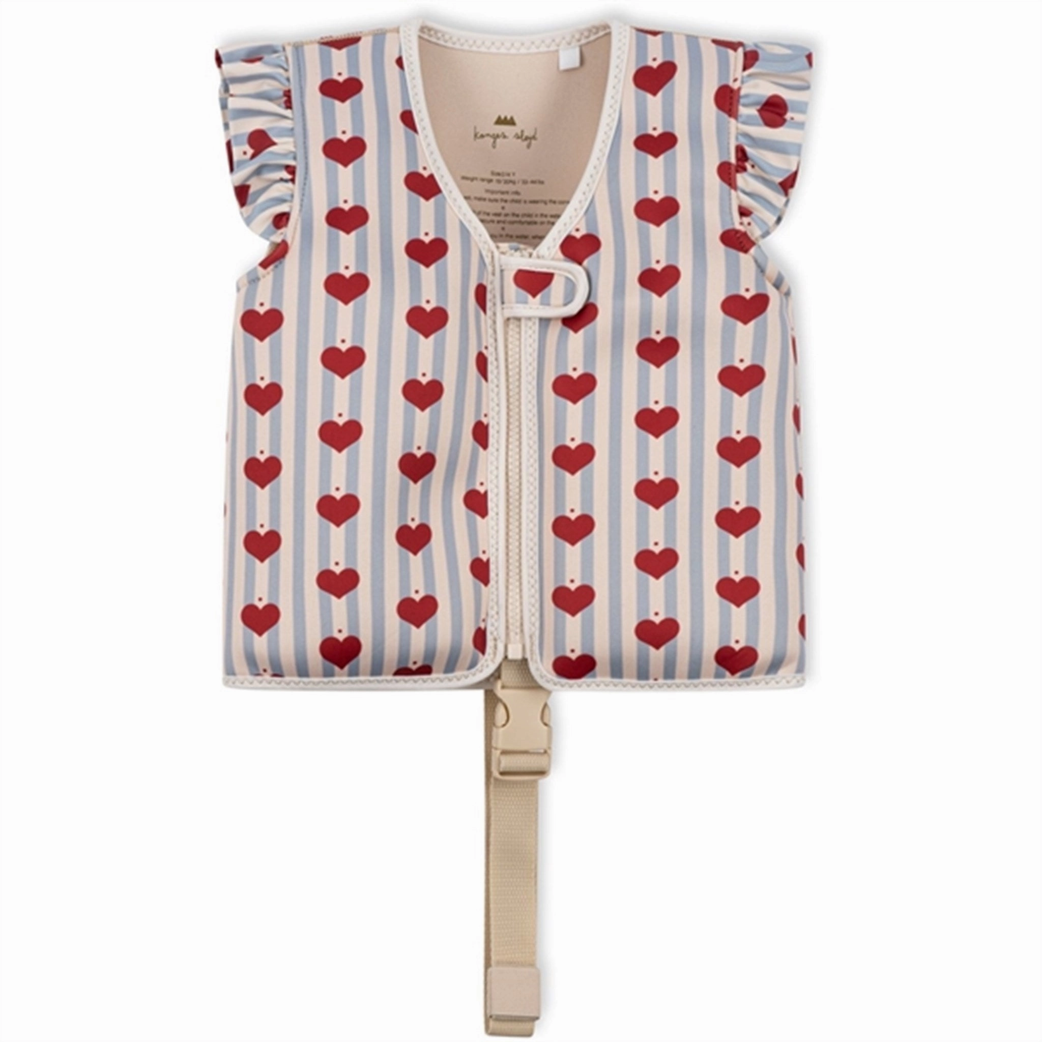 Konges Sljd Amour Blue Stripe Frill Float Vest