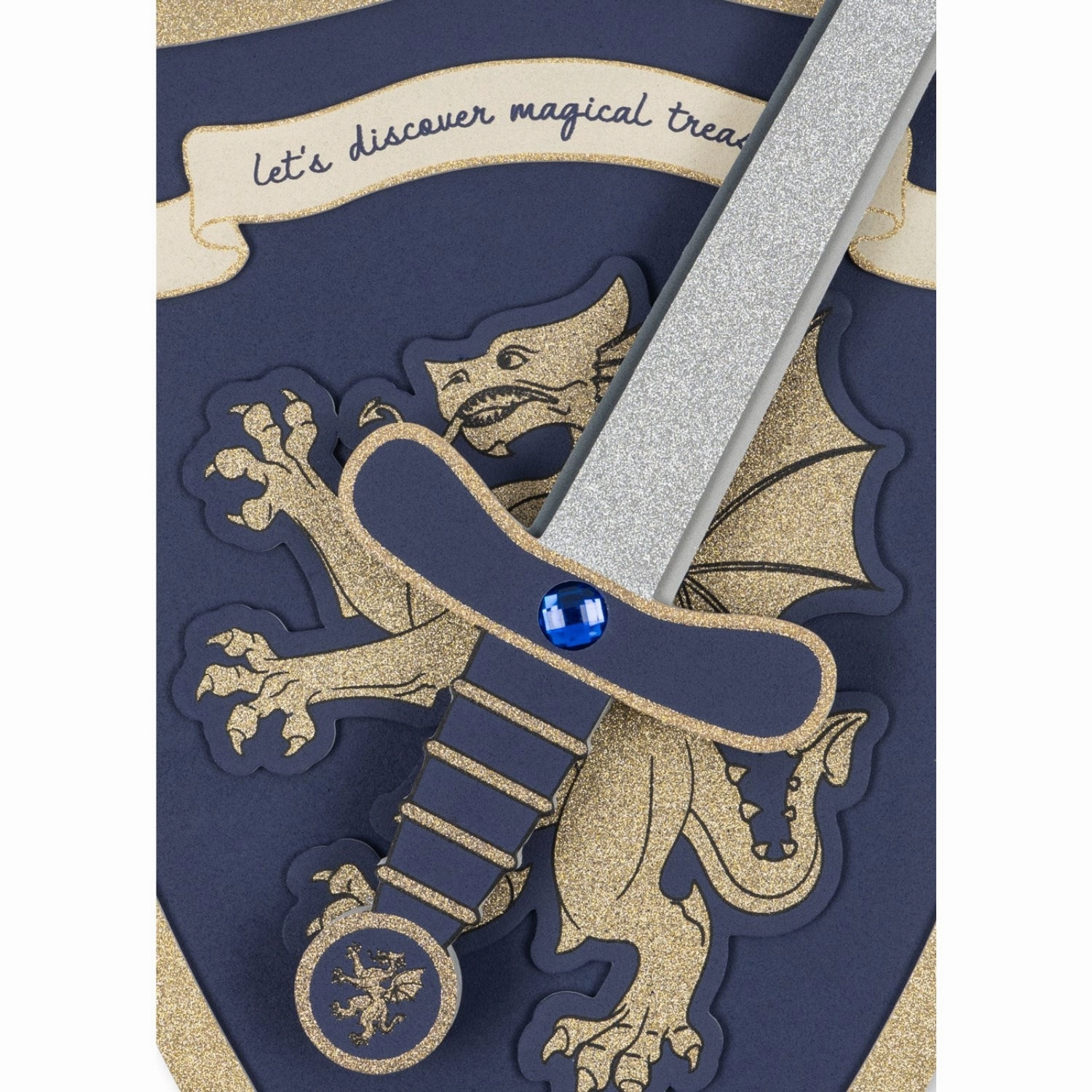 Konges Sljd Midnight Navy Knight Sword And Shield
