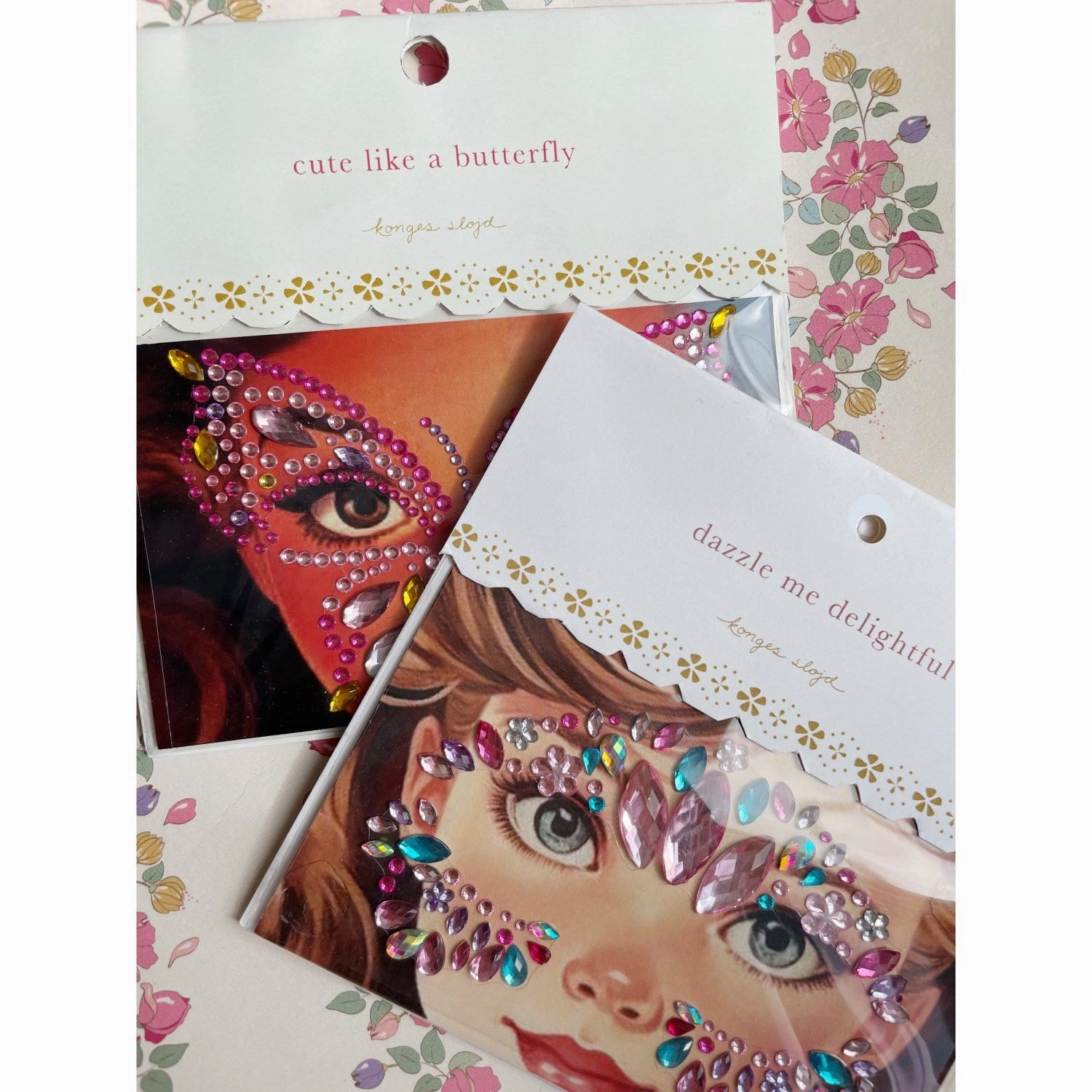 Konges Sljd Multi Butterfly Face Jewels