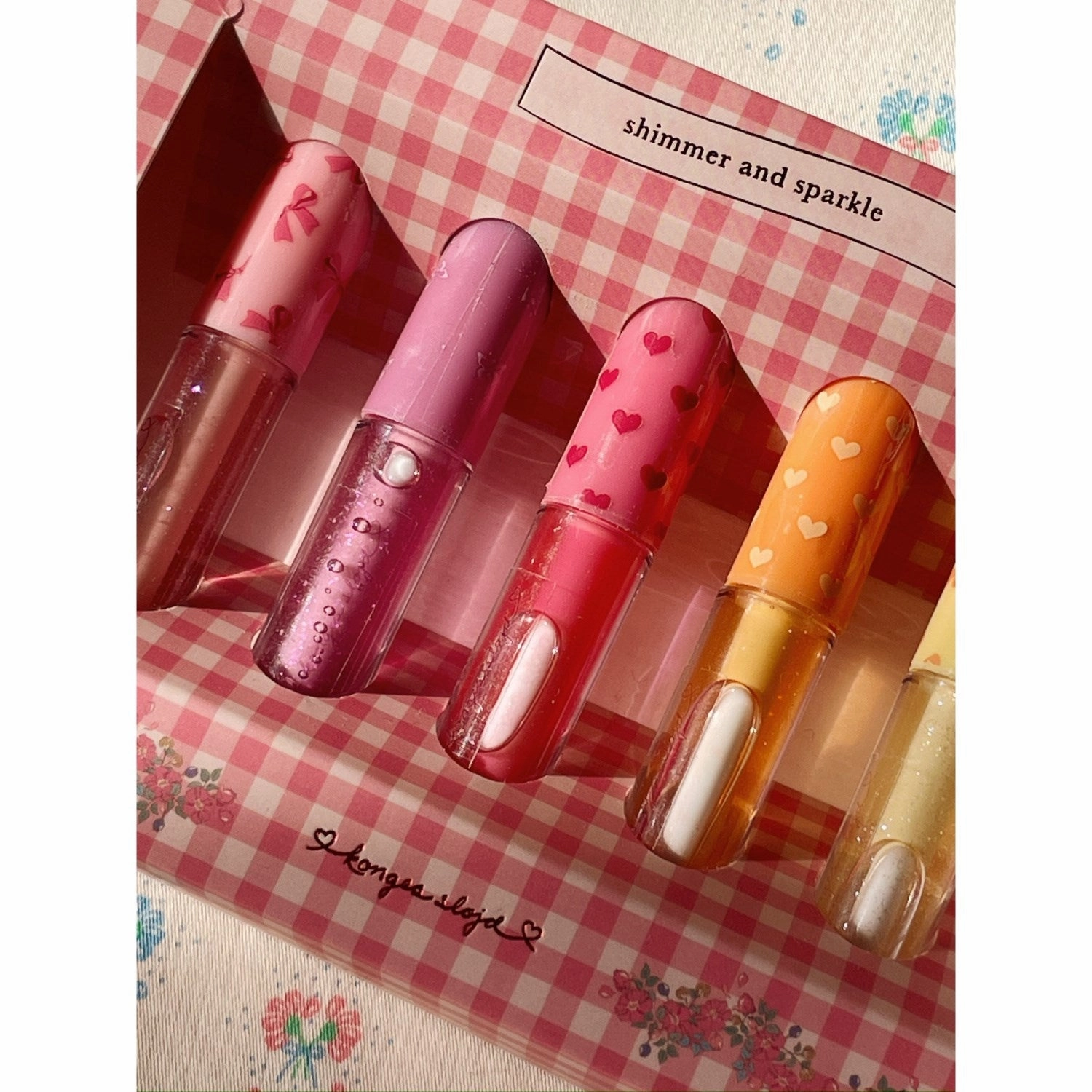 Konges Sljd Multi Glitter Lip Gloss 5 Pcs