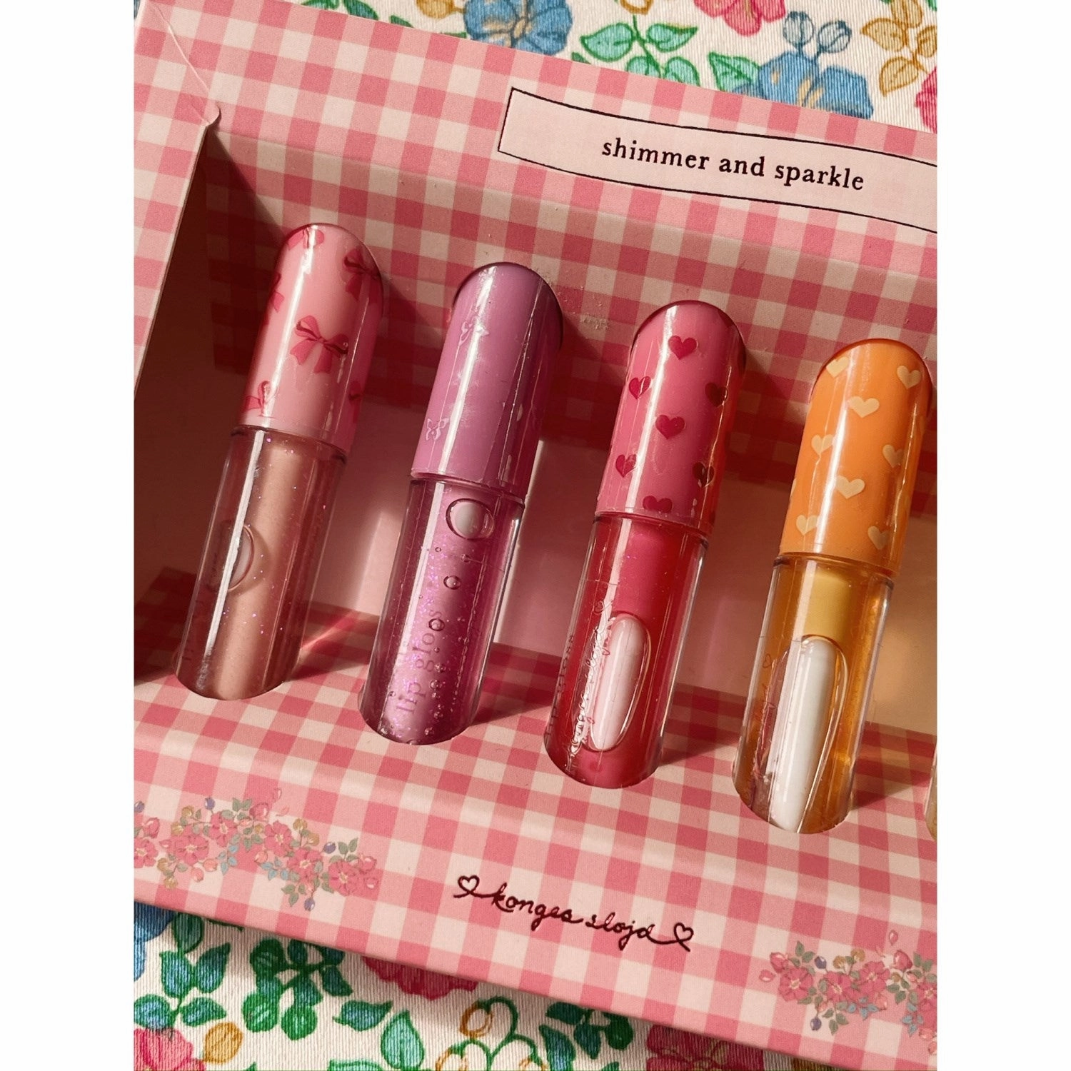 Konges Sljd Multi Glitter Lip Gloss 5 Pcs