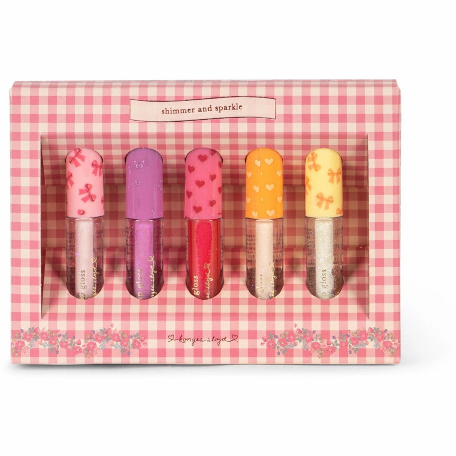 Konges Sljd Multi Glitter Lip Gloss 5 Pcs