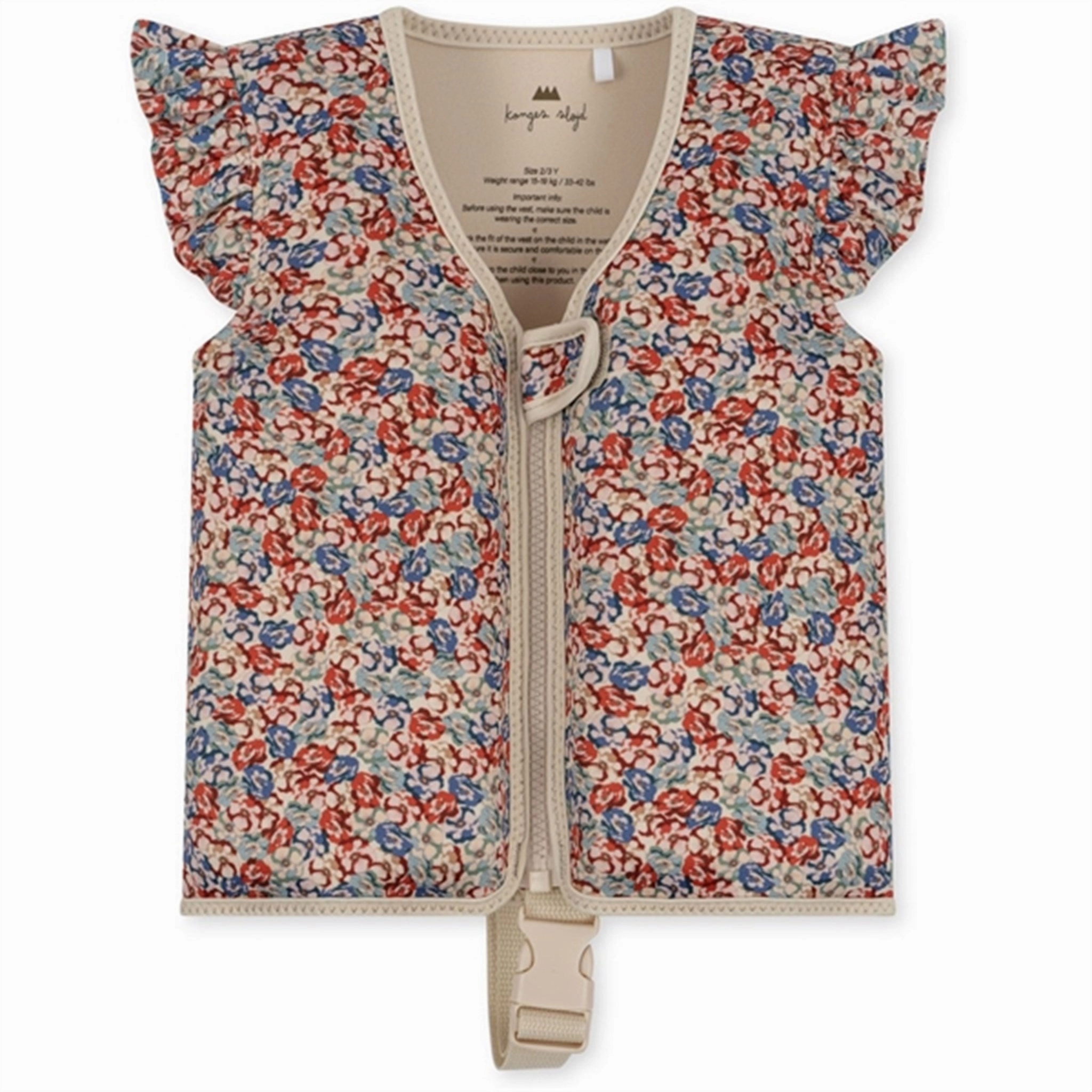 Konges Sljd Neoprene Float Vest Frill Rosie Rouge