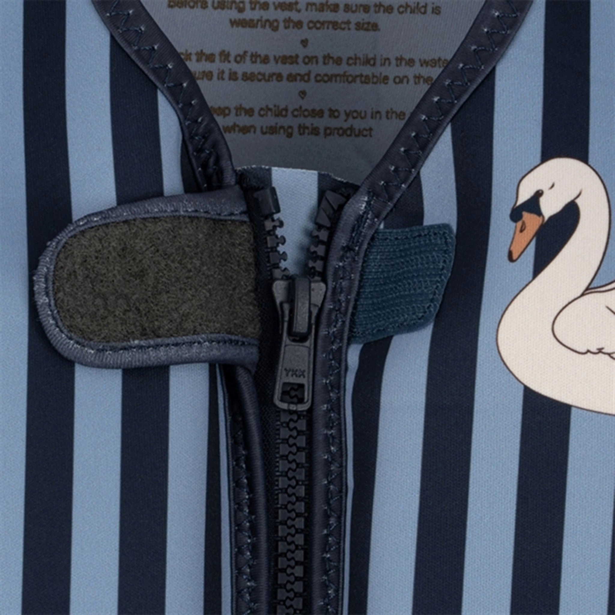 Konges Sljd Neoprene Frill Float Vest Swan Stripe