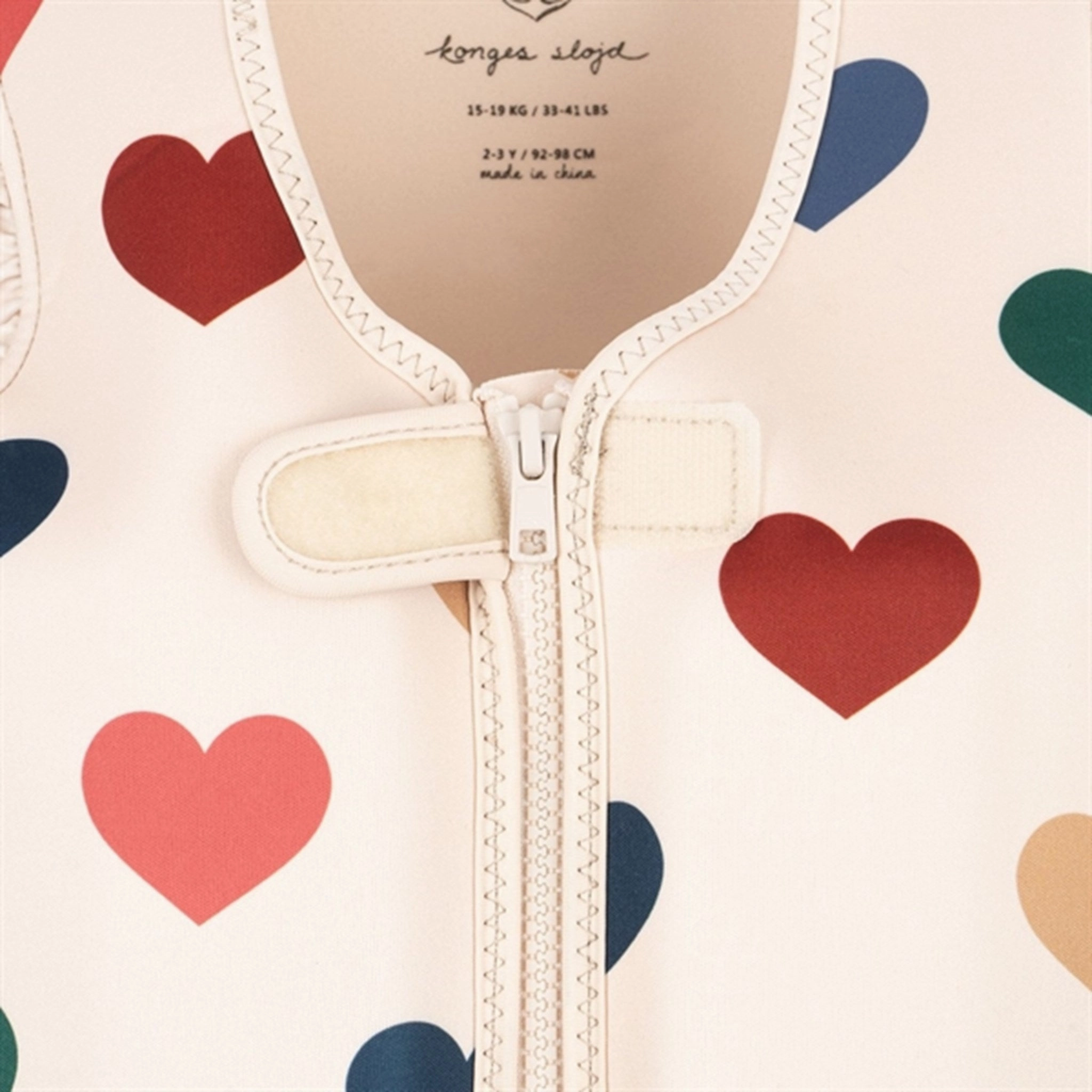 Konges Sljd Neoprene Swim Vest Frill Bon Coeur Color