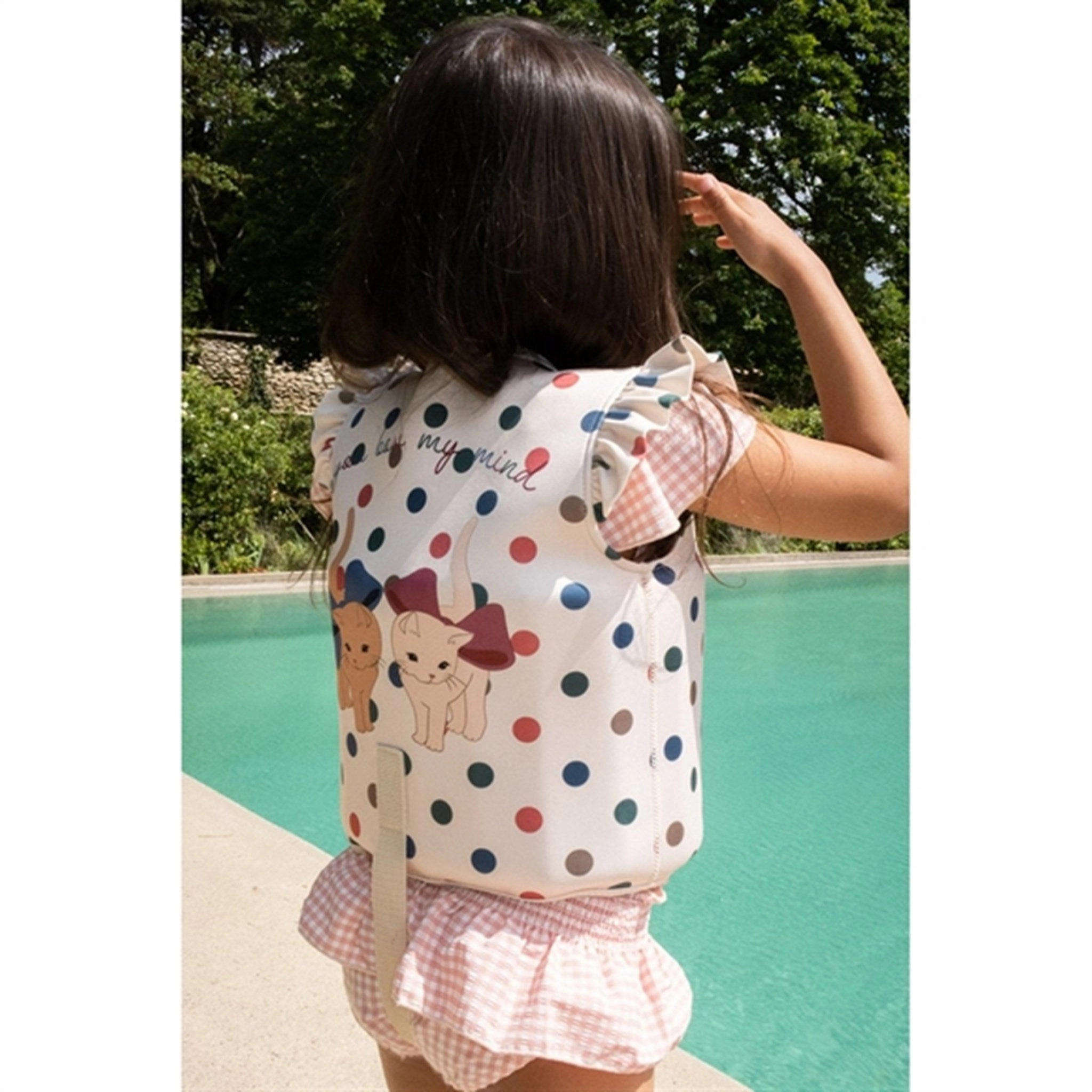 Konges Sljd Neoprene Swim Vest Frill Kitty