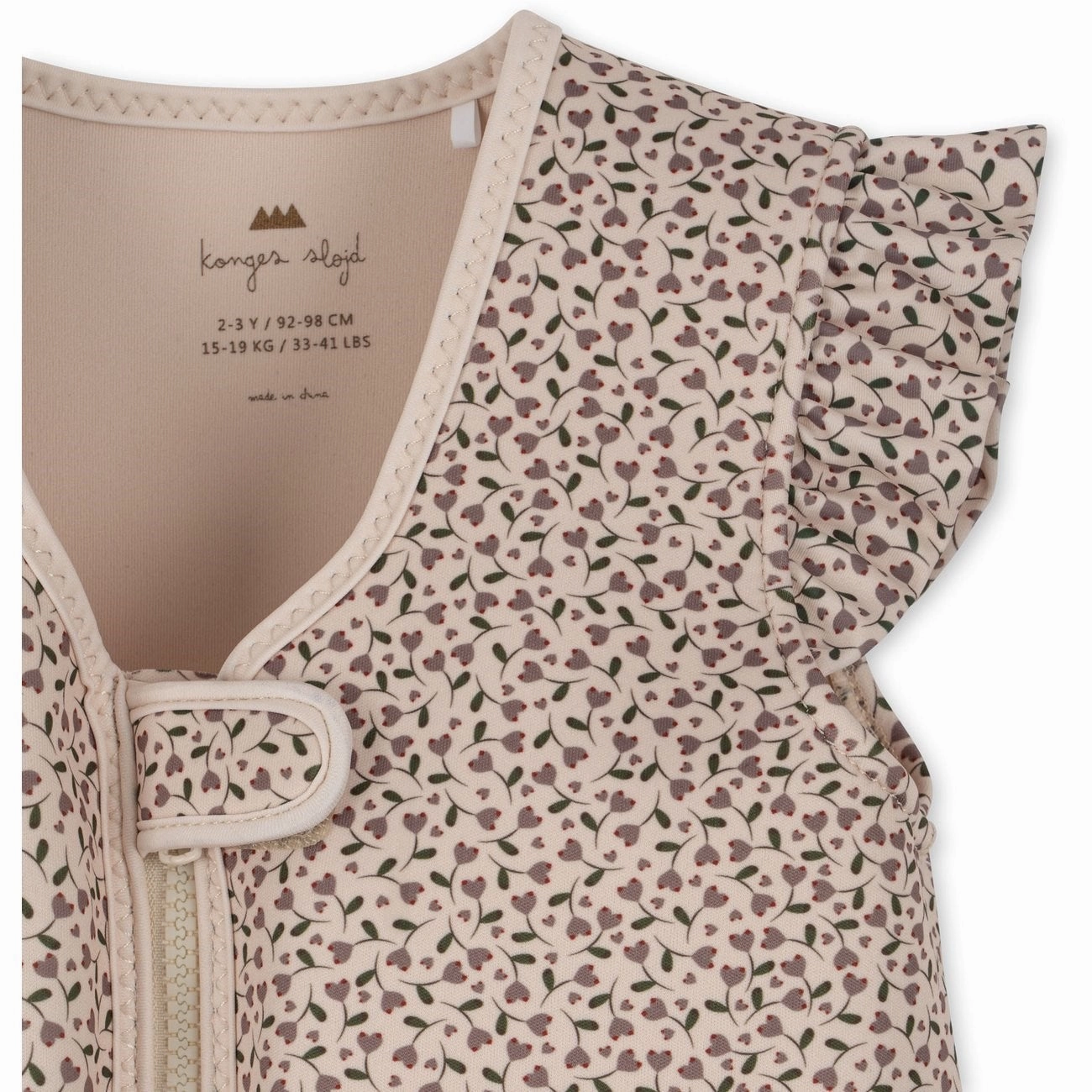 Konges Sljd Neoprene Swim Vest Frill Milk Tank