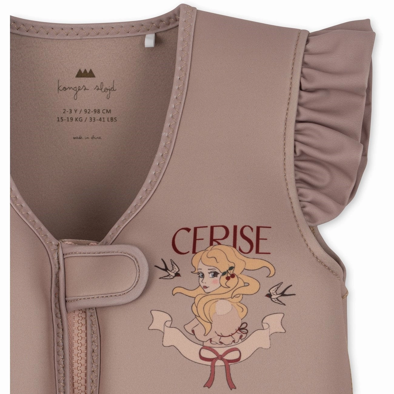 Konges Sljd Neoprene Swim Vest Frill Princess