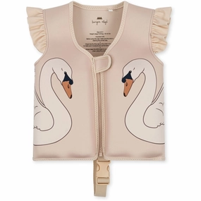 Konges Sljd Neoprene Swim Vest Frill Swan