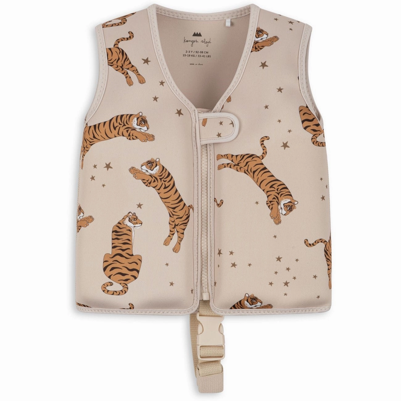 Konges Sljd Neoprene Swim Vest Tiger