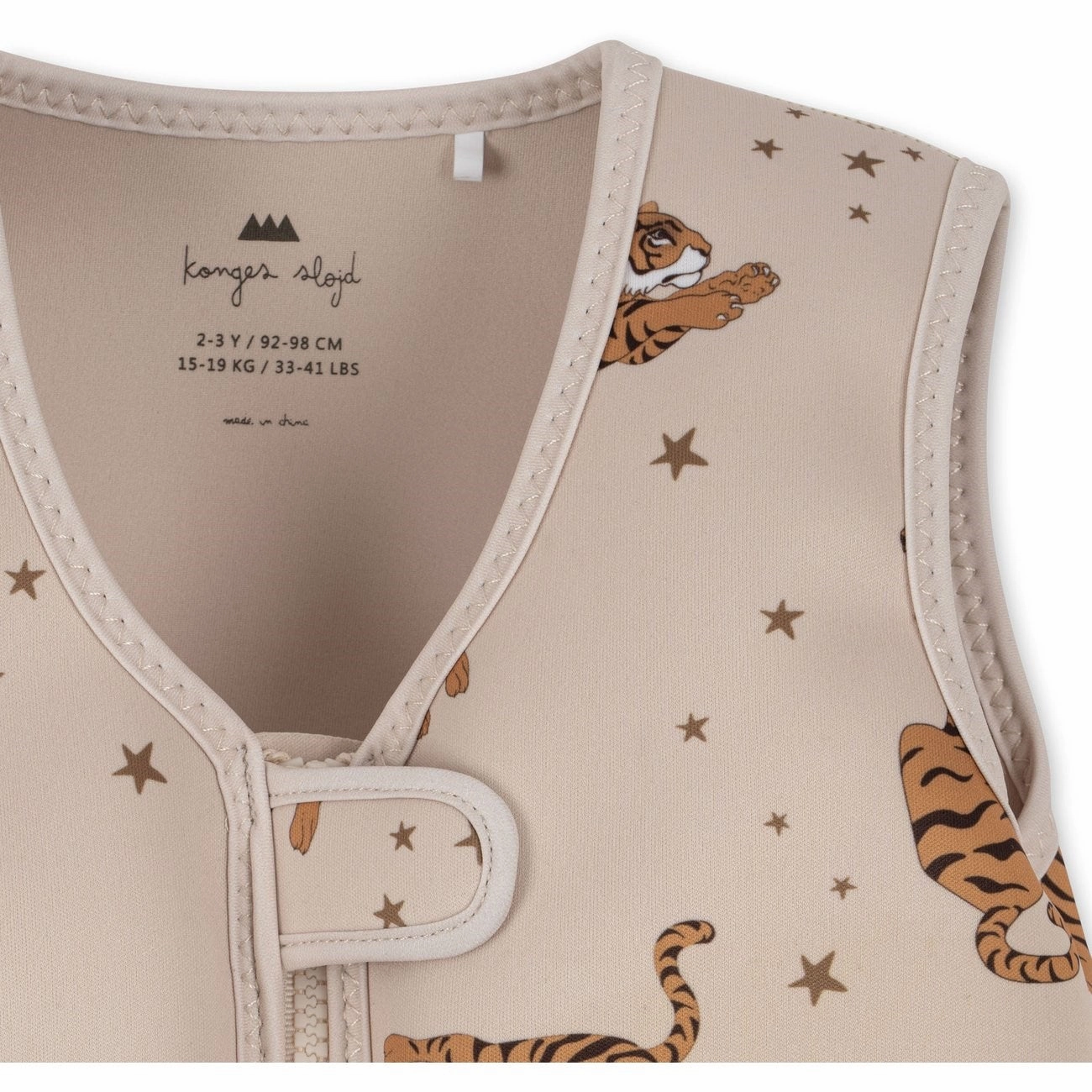 Konges Sljd Neoprene Swim Vest Tiger