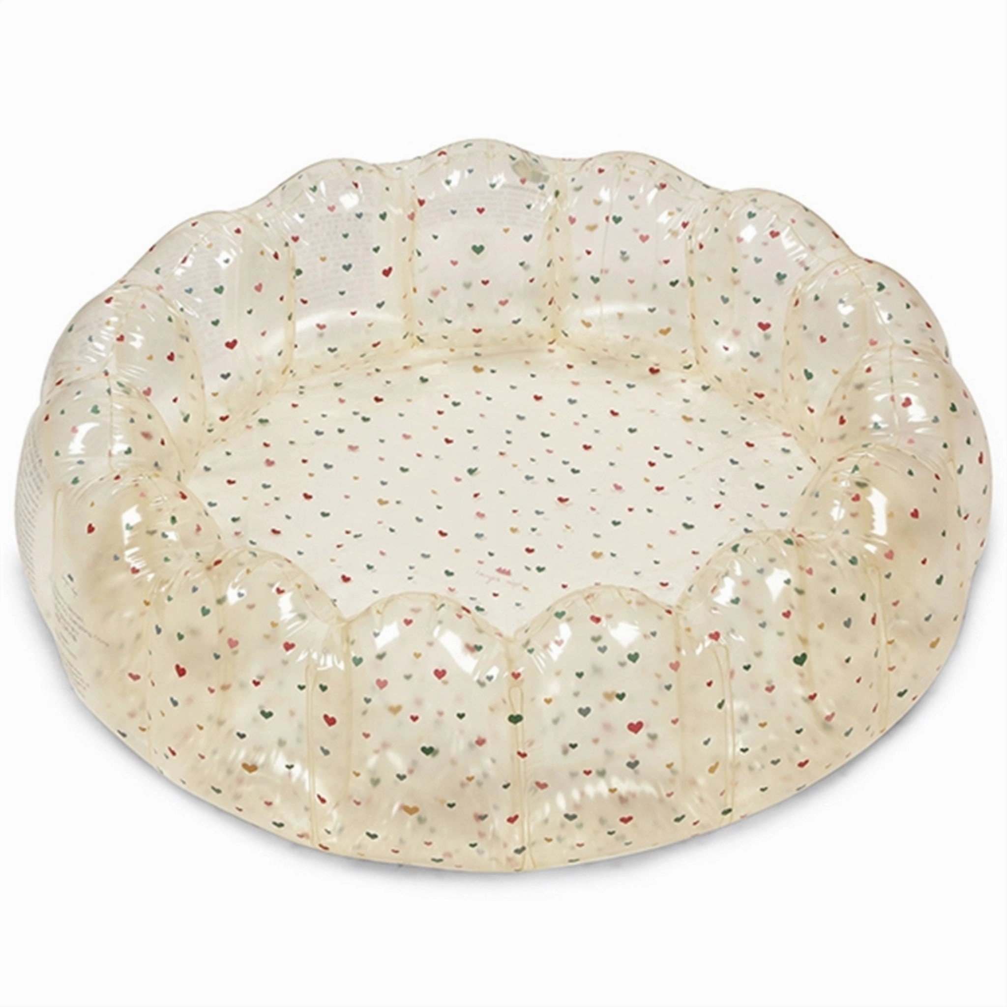 Konges Sljd Pool Small Shell Transparent Multi Hearts