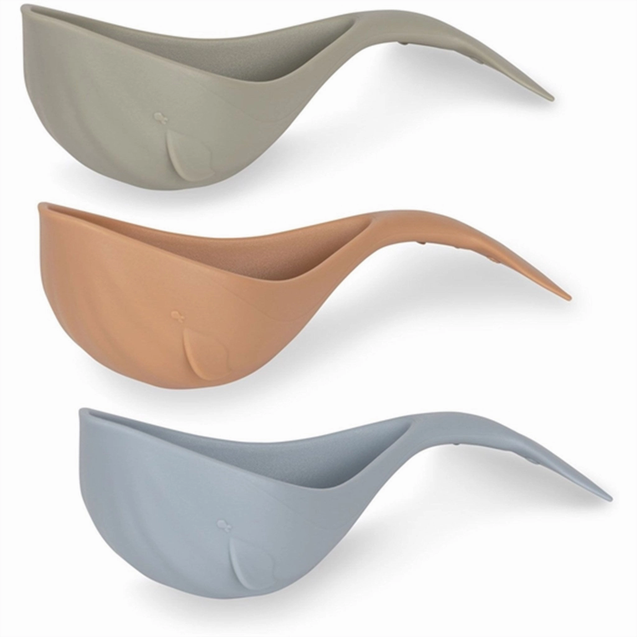 Konges Sljd Quarry Blue Mix 3-Pack Bath Toy Whale
