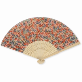 Konges Sljd Red Blue Flower Fan