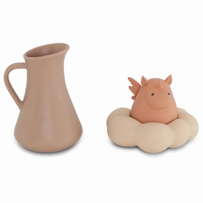 Konges Sljd Silicone Bath Toys Unicorn Blush