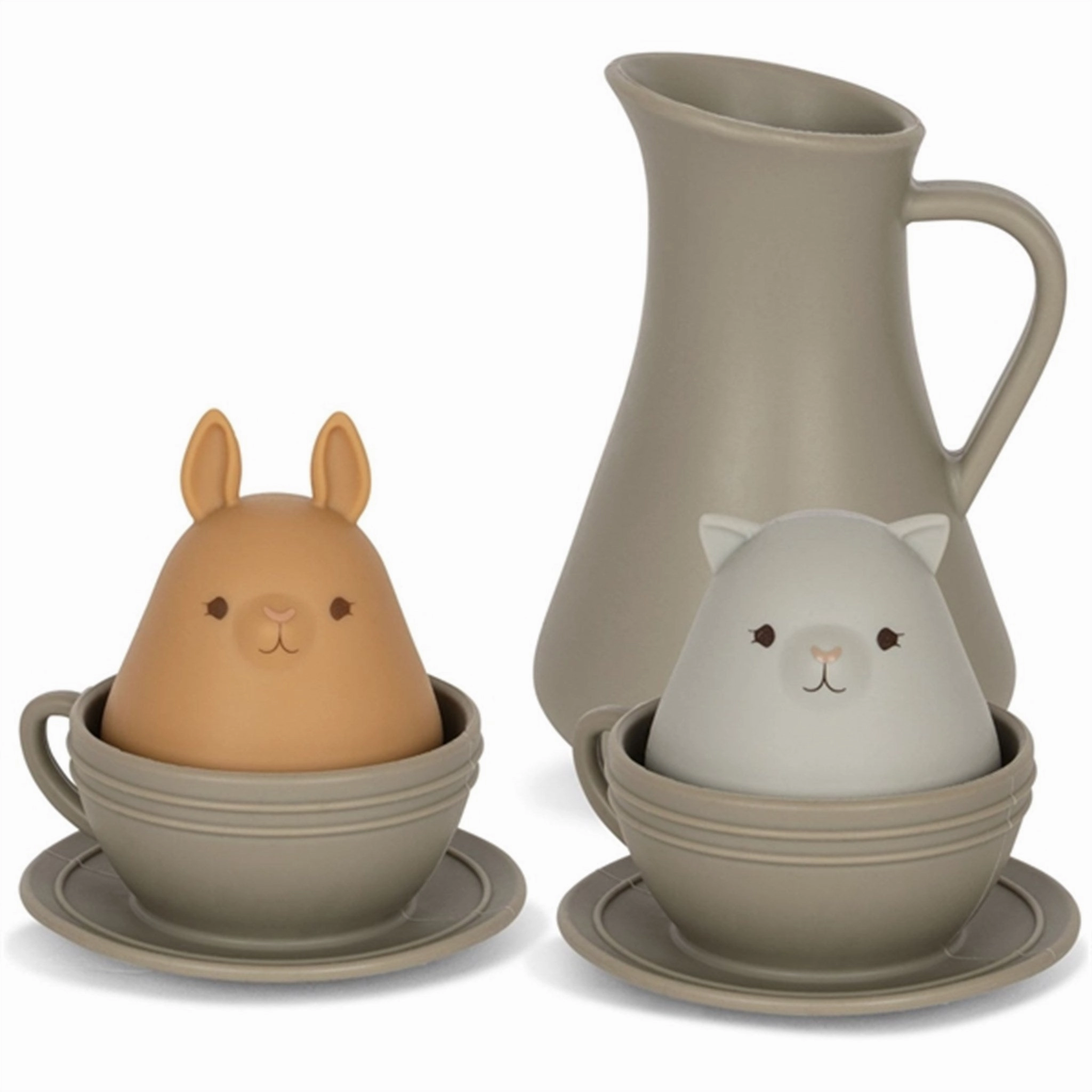 Konges Sljd Stone Mix Silicone Bath Toy Cup set