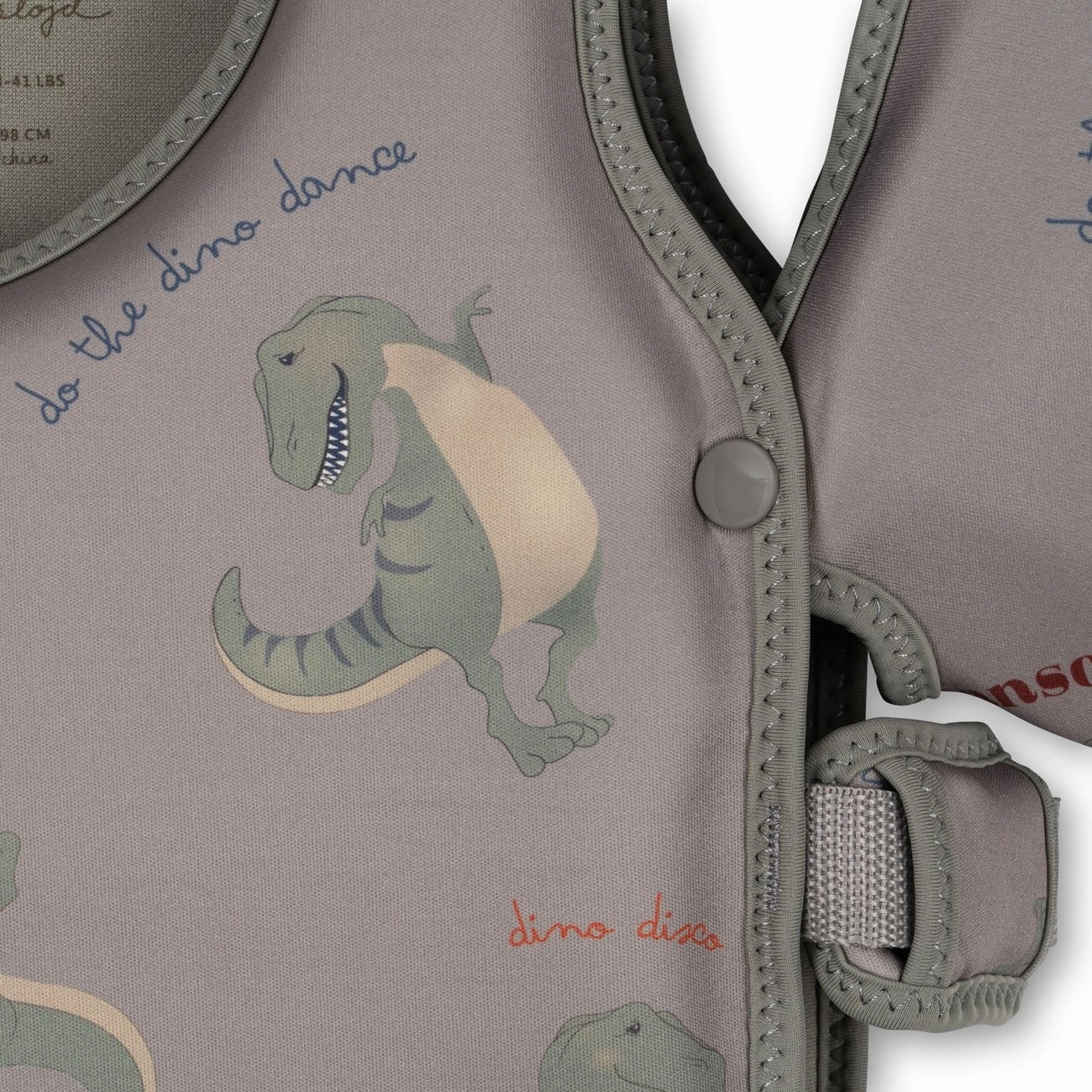 Konges Sljd Swim Vest w. Removable Swim Wings Dansosaurus