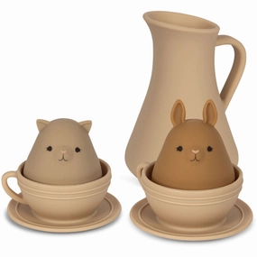 Konges Sljd Warm Clay Mix Silicone Bath Toys Cup Set