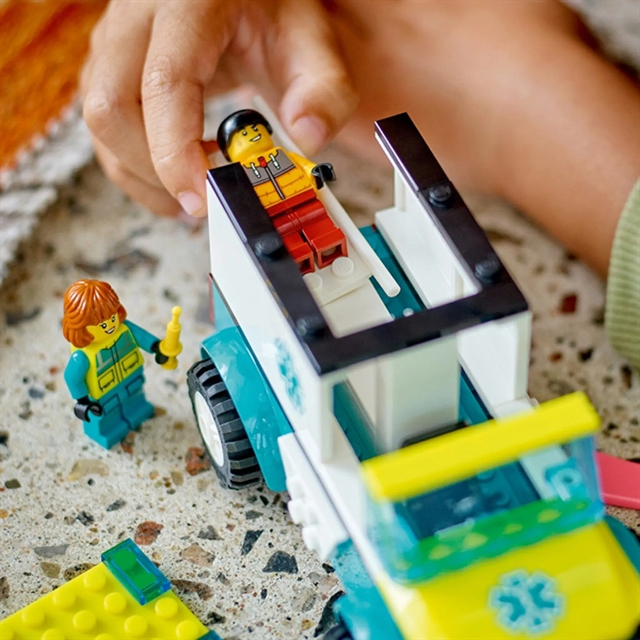 LEGO City Emergency Ambulance and Snowboarder