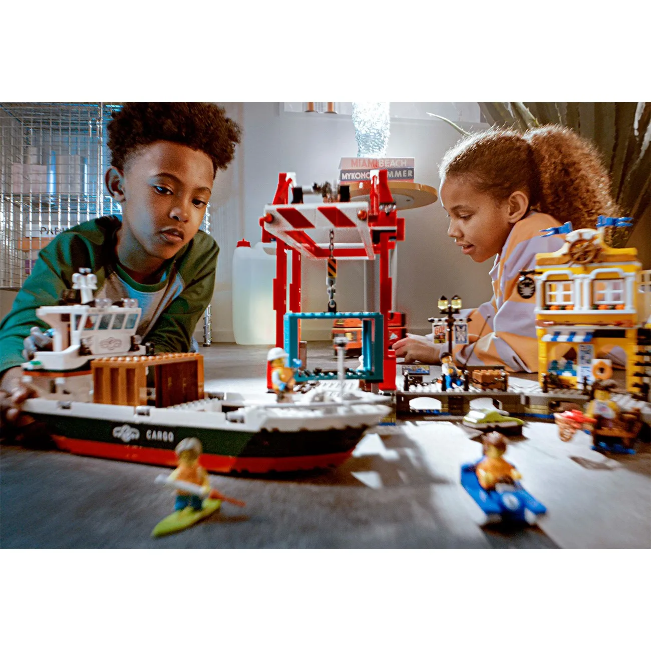 LEGO City Waterfront with Cargo Ship