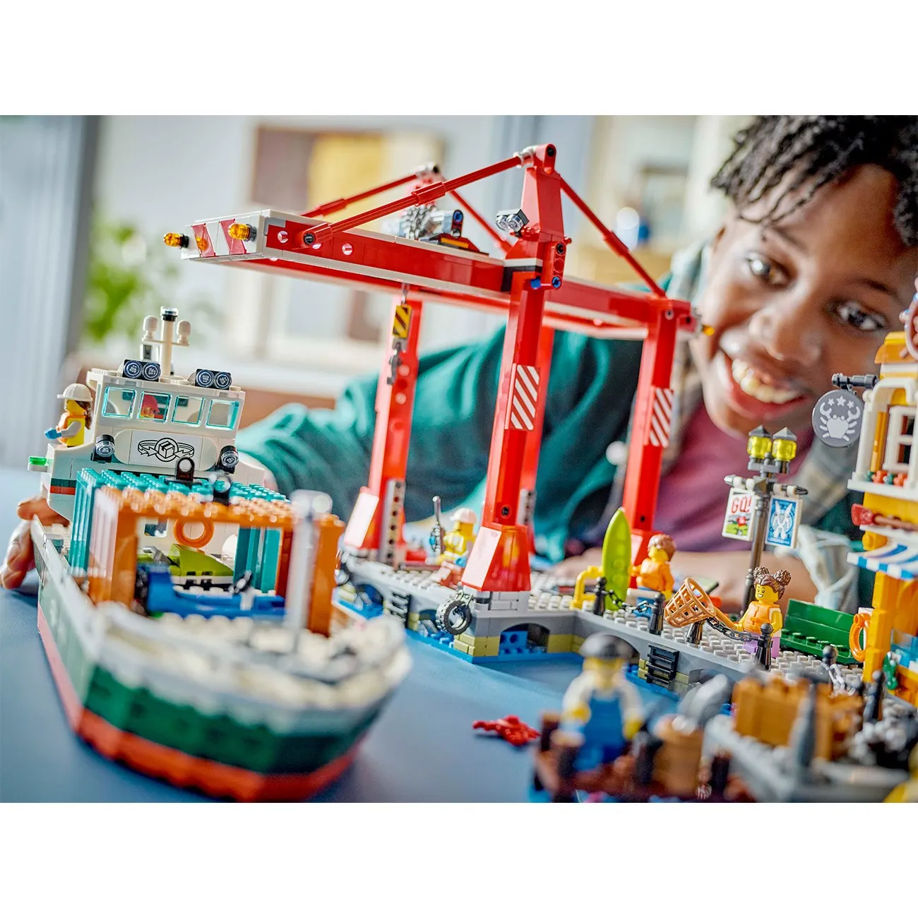 LEGO City Waterfront with Cargo Ship