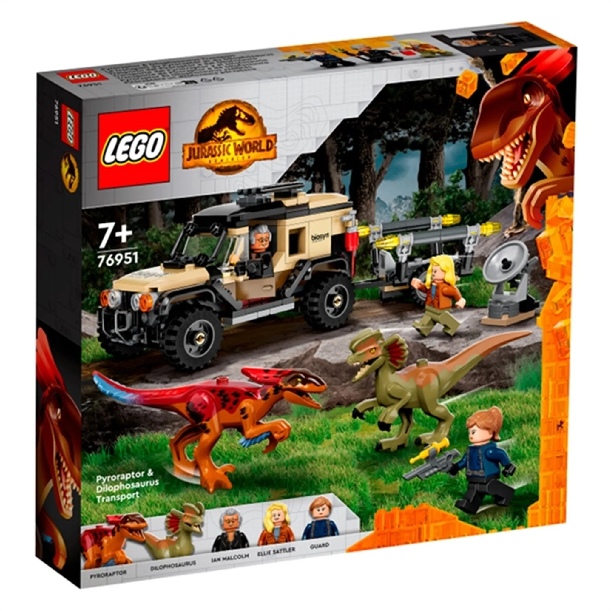 LEGO Jurassic World Pyroraptor & Dilophosaurus Transport