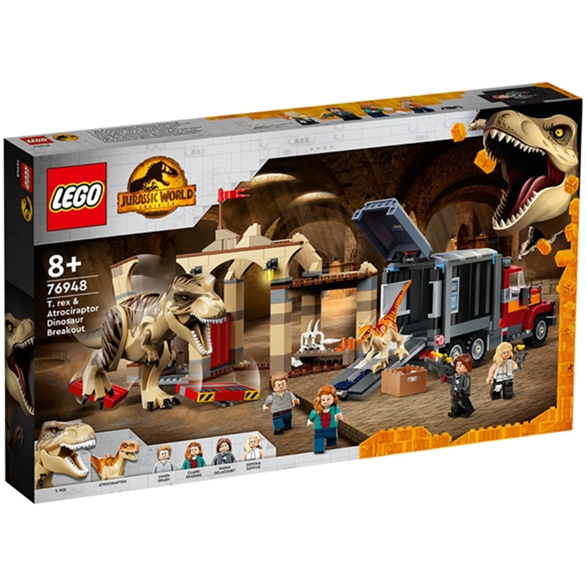 LEGO Jurassic World T. rex & Atrociraptor Dinosaur Breakout
