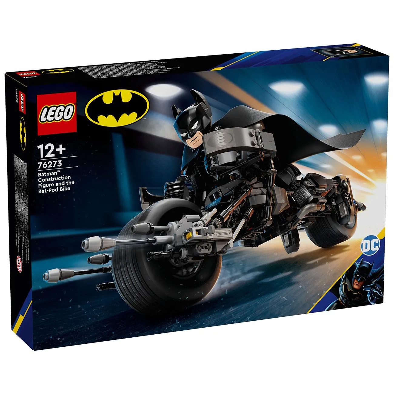 LEGO Marvel Batman and Batpod Motorcycle construction figure