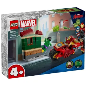 LEGO Marvel Iron Man with Motorcycle and Hulk