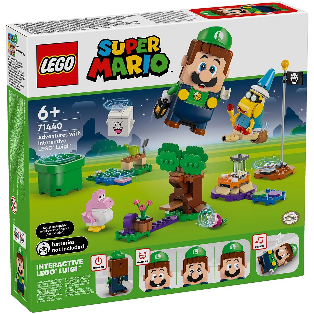 LEGO Super Mario Adventures with interactive LEGO Luigi