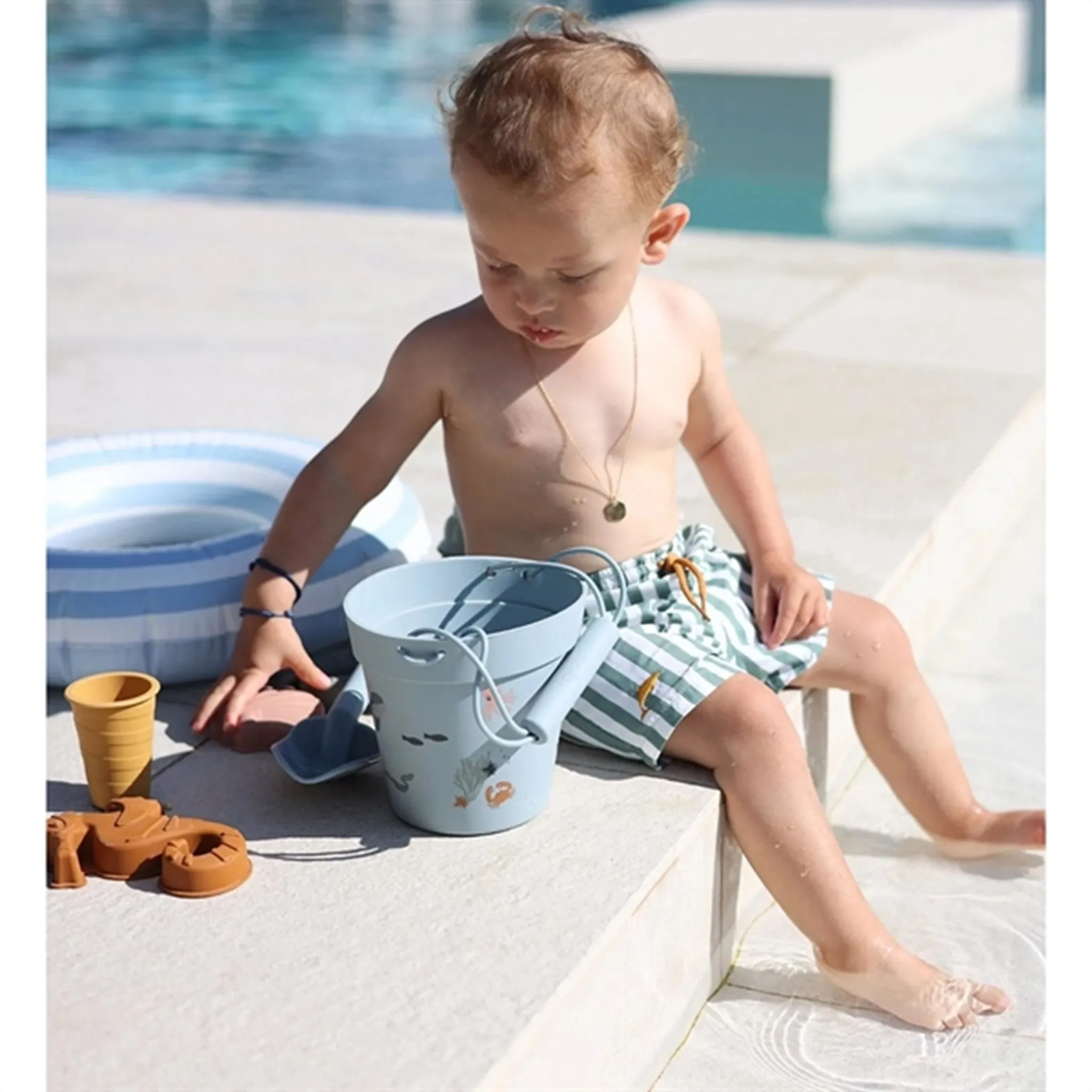 Liewood Dante Beach Set Sea Creature Sea Blue Multi Mix