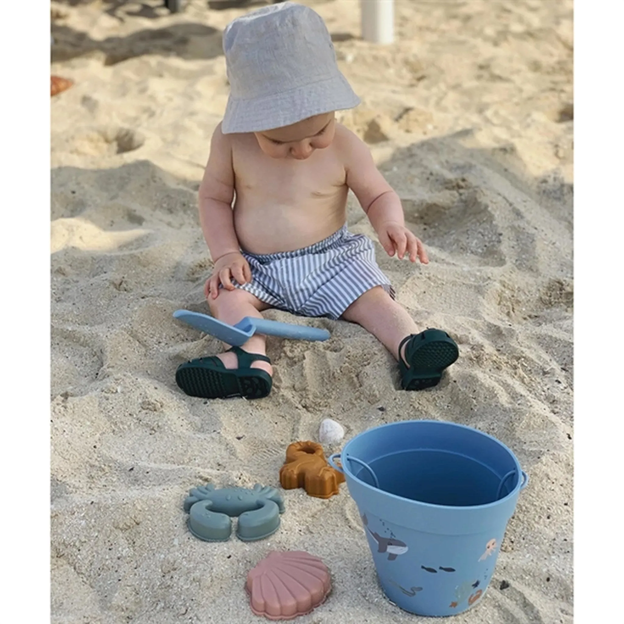Liewood Dante Beach Set Sea Creature Sea Blue Multi Mix