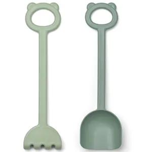 Liewood Hilda Shovel & Rake Dusty Mint/Faune Green Mix