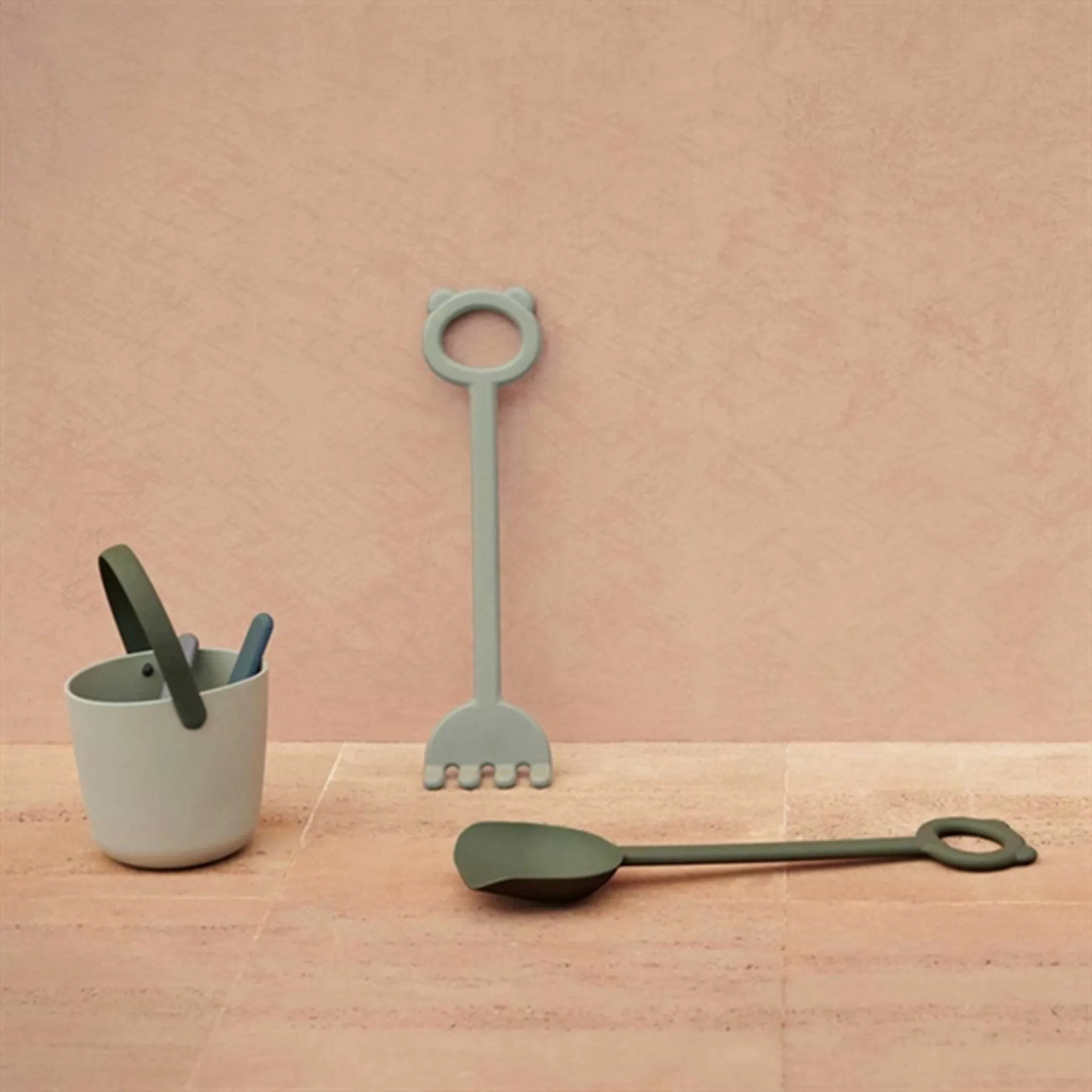 Liewood Hilda Shovel & Rake Dusty Mint/Faune Green Mix