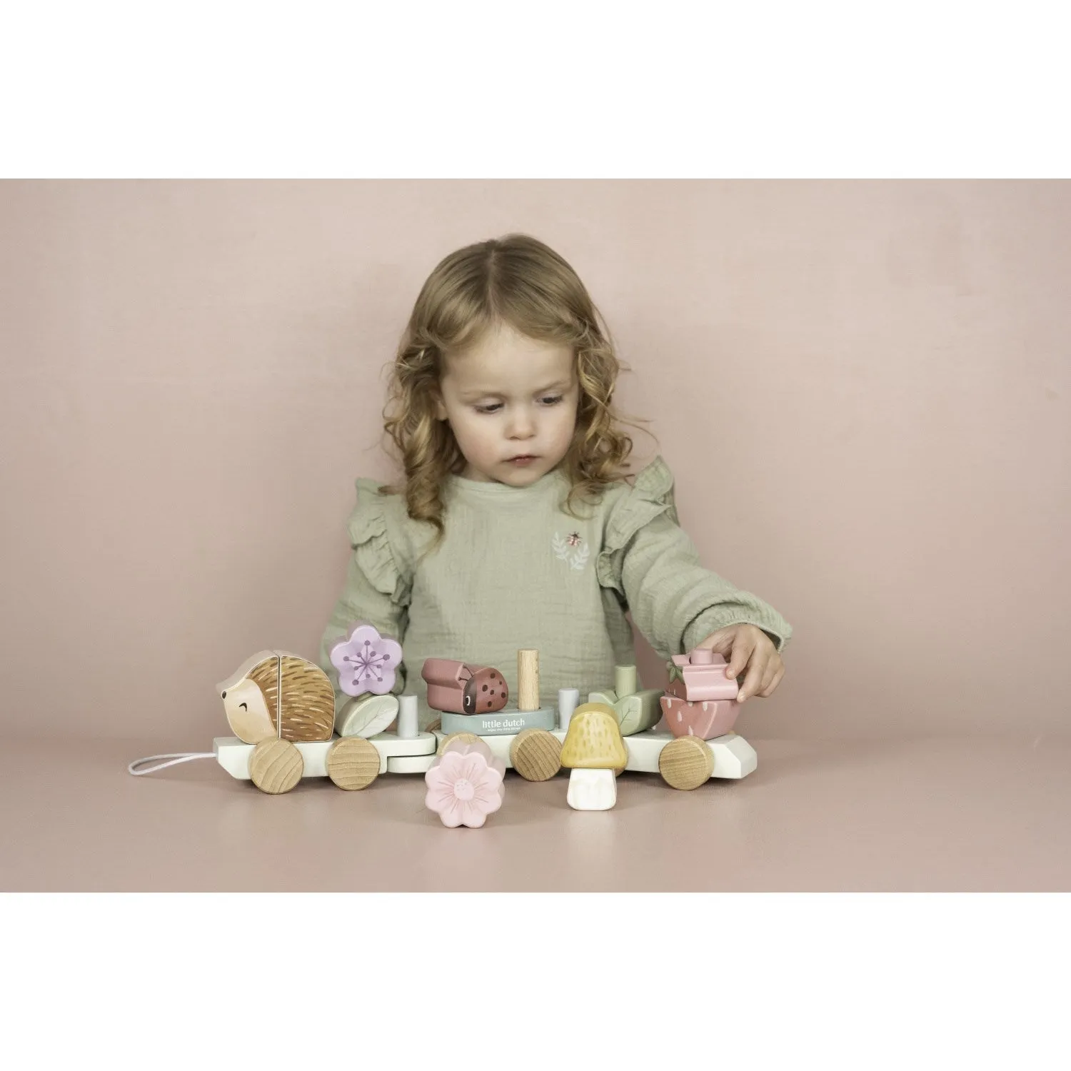 Little Dutch Fairy Garden Multi Stacking Train Hedgehog