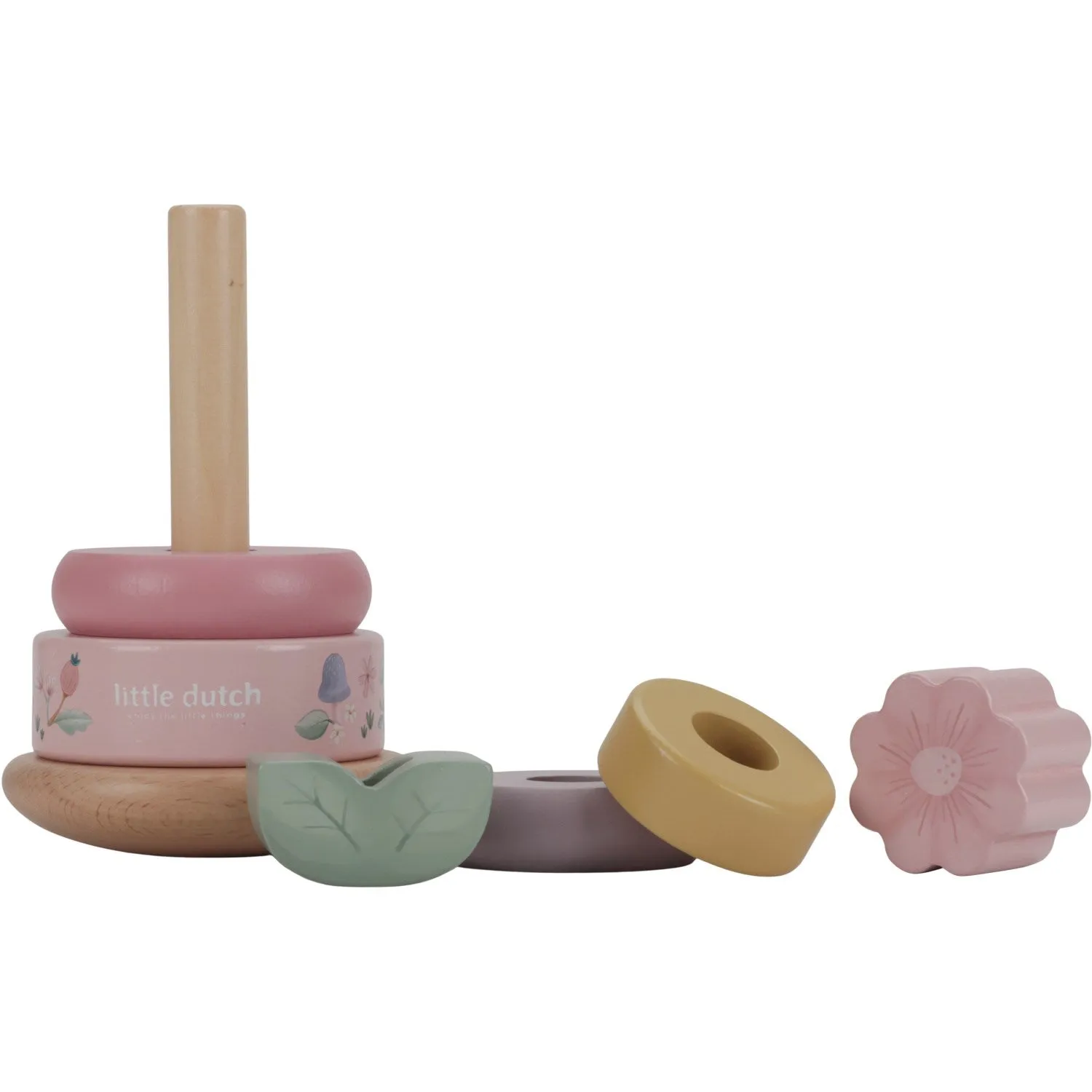 Little Dutch Fairy Garden Pink Rocking Ring Stacker