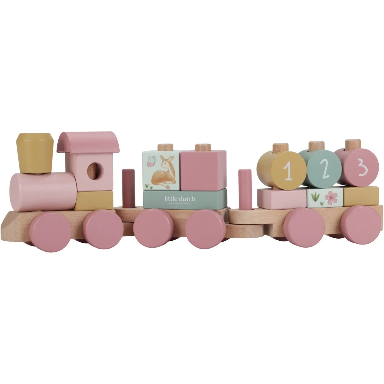 Little Dutch Fairy Garden Pink Stacking Train