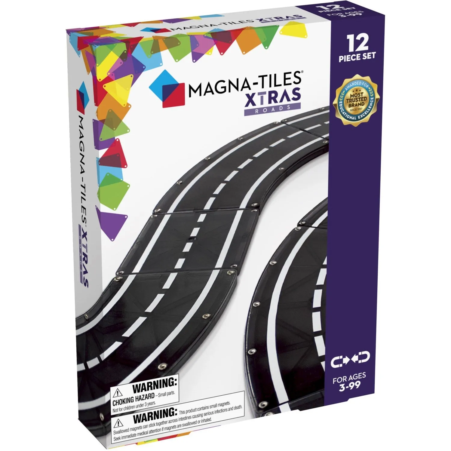 Magna-Tiles XTRAS : Roads, 12 pcs set