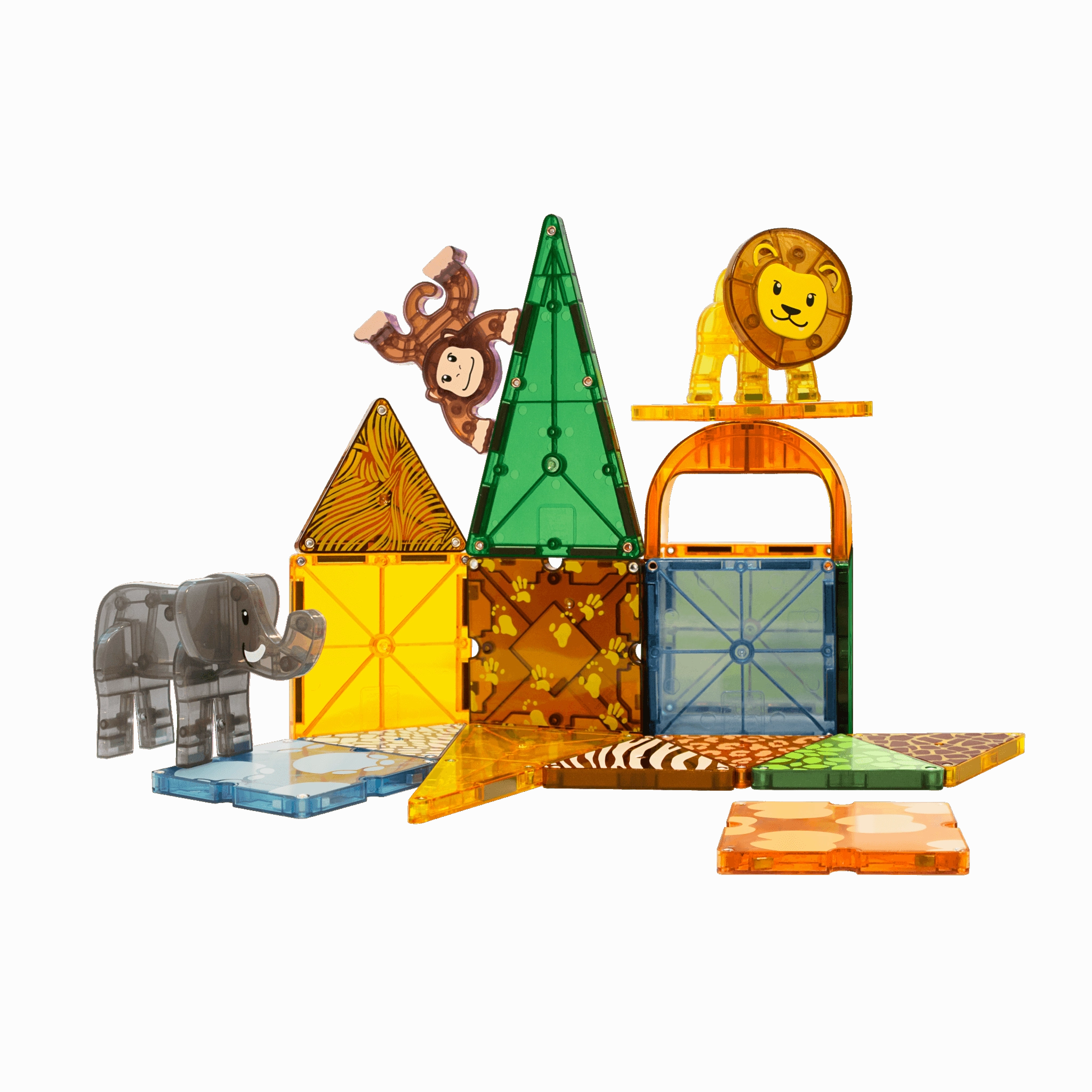 MAGNA-TILES Safari Animals 25 Piece Set