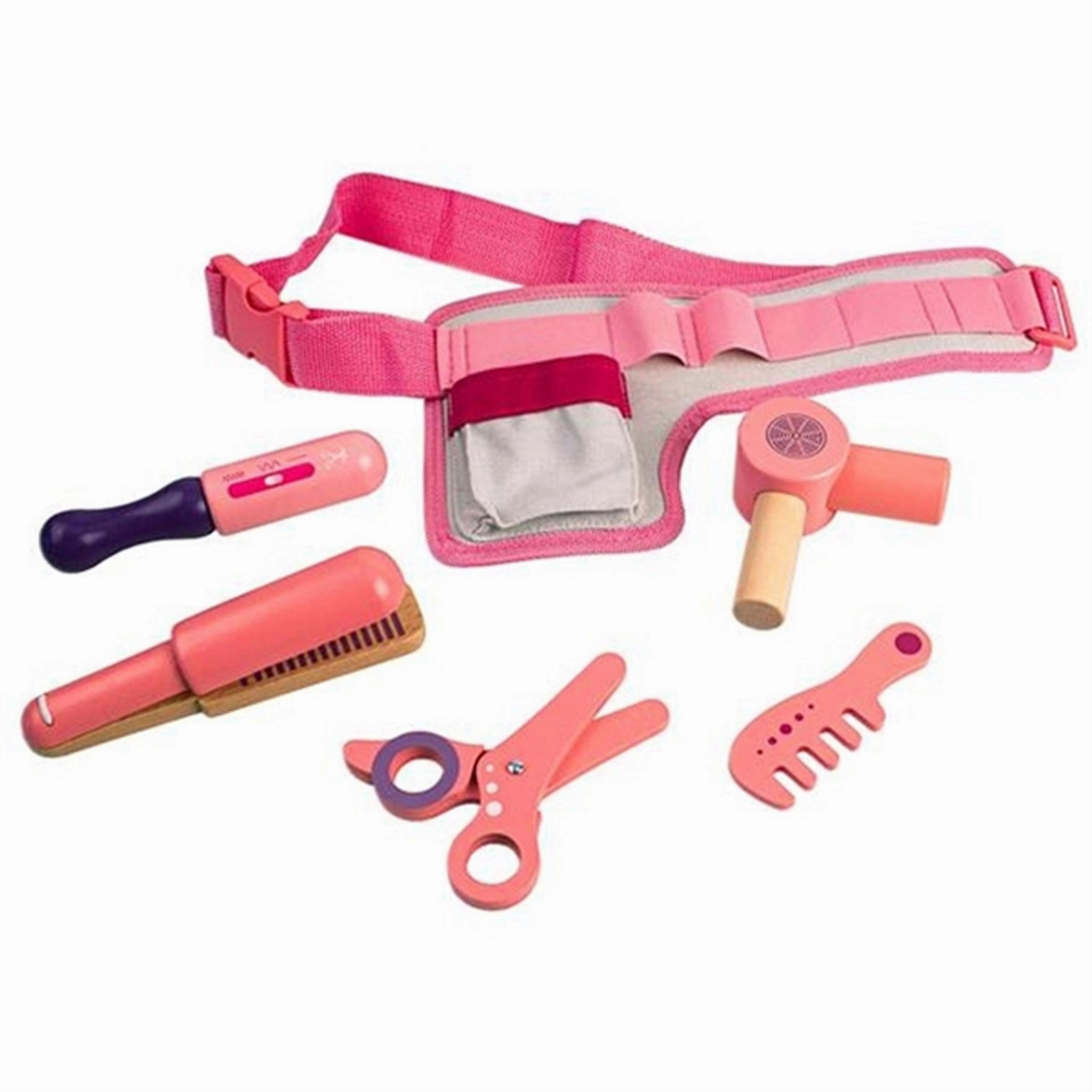 Magni Hairdresser Set with Belt Pink