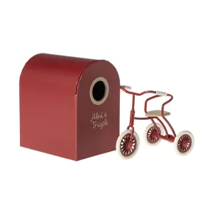 Maileg Mouse Abri  Tricycle - Red