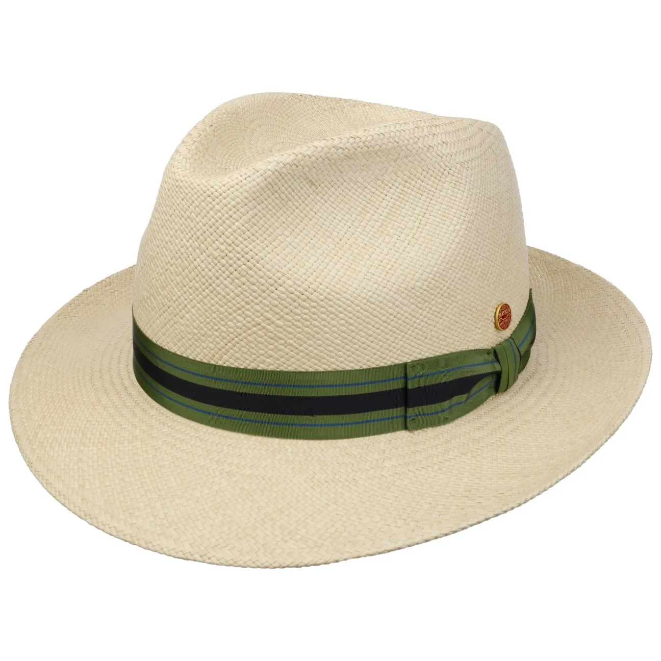 Mayser Hats Albenga Green Stripes Panama Hat by Mayser