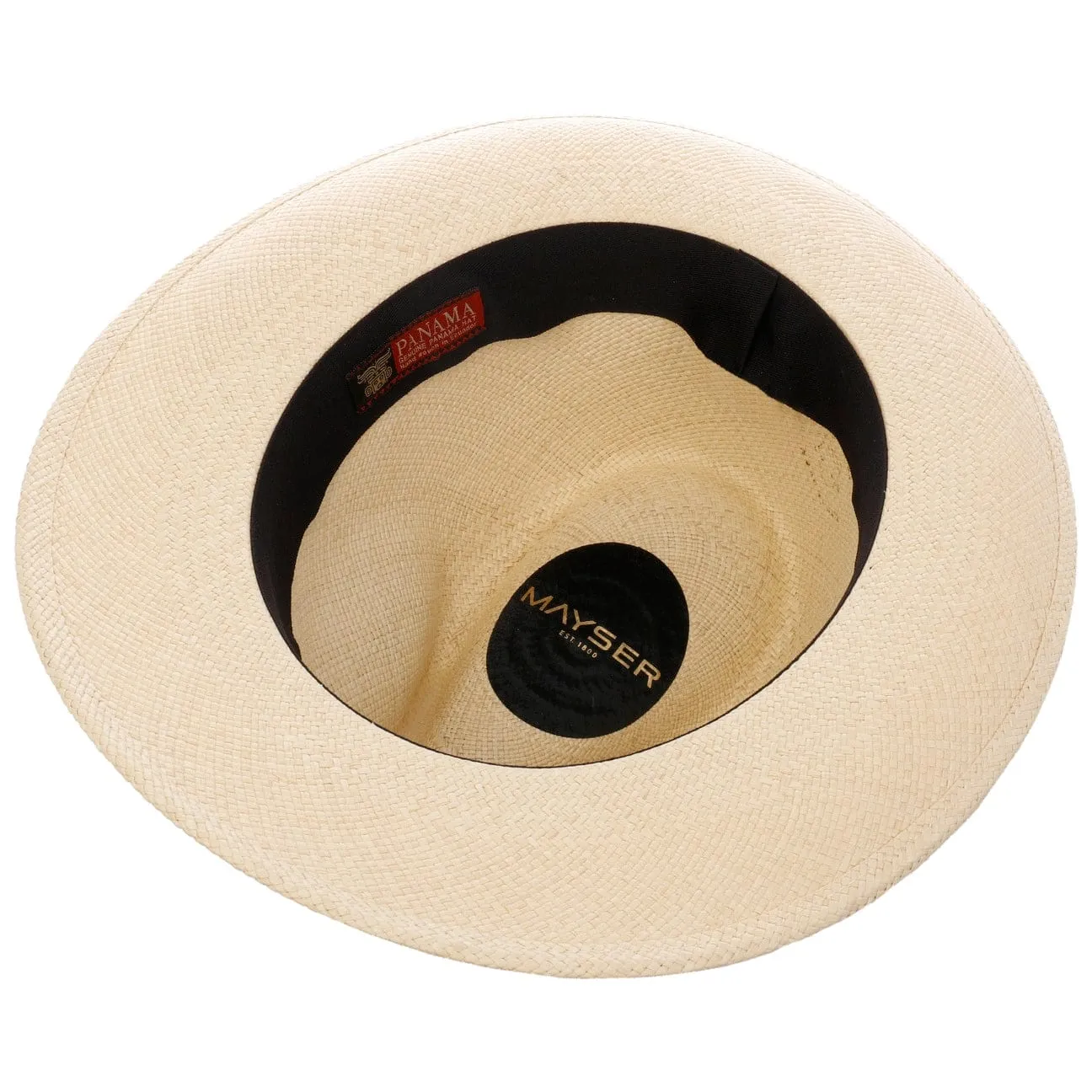 Mayser Hats Albenga Green Stripes Panama Hat by Mayser
