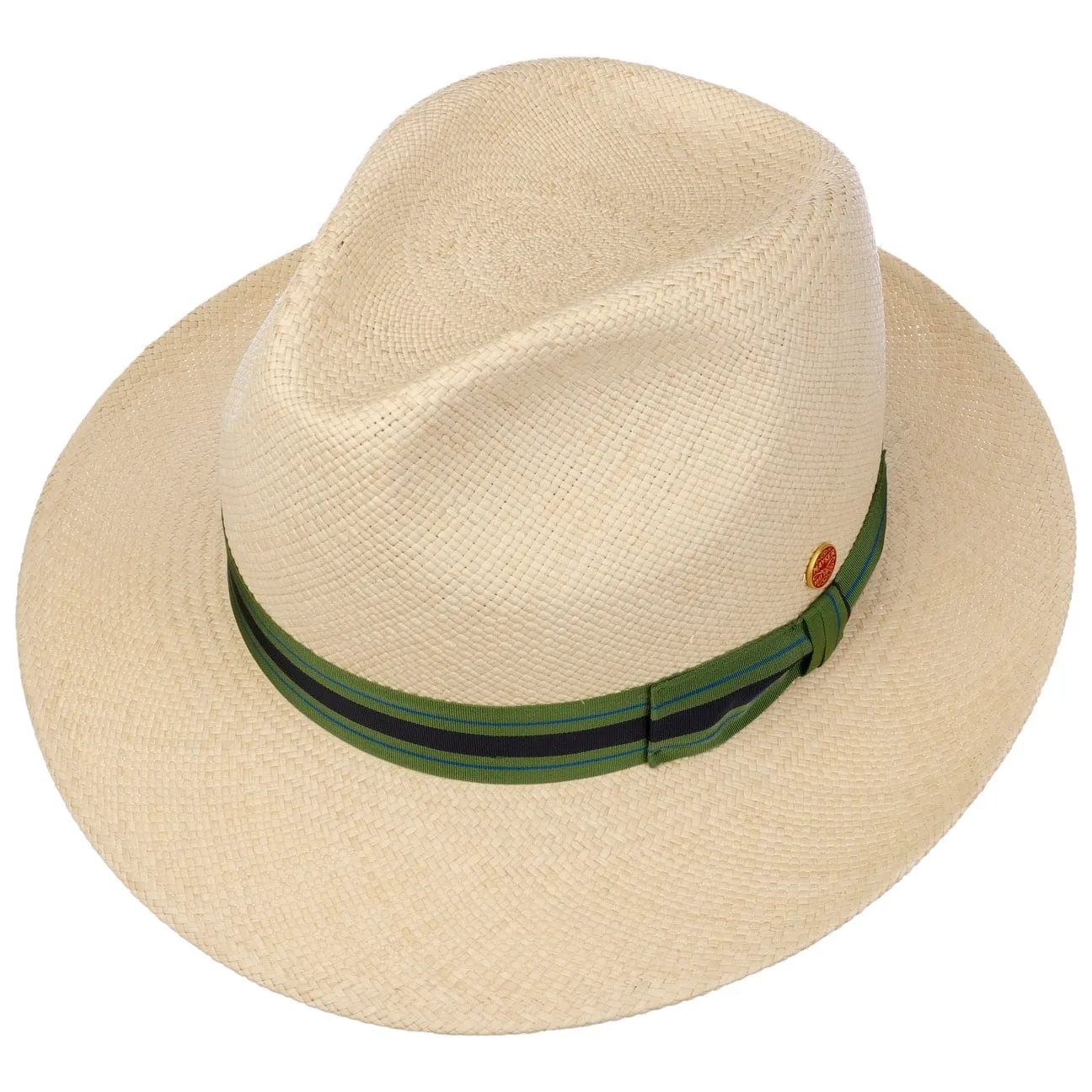 Mayser Hats Albenga Green Stripes Panama Hat by Mayser