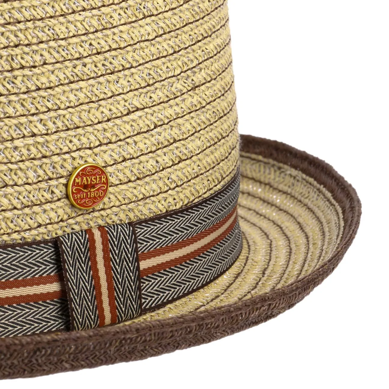 Mayser Hats Andy Brown Pork Pie Straw Hat by Mayser