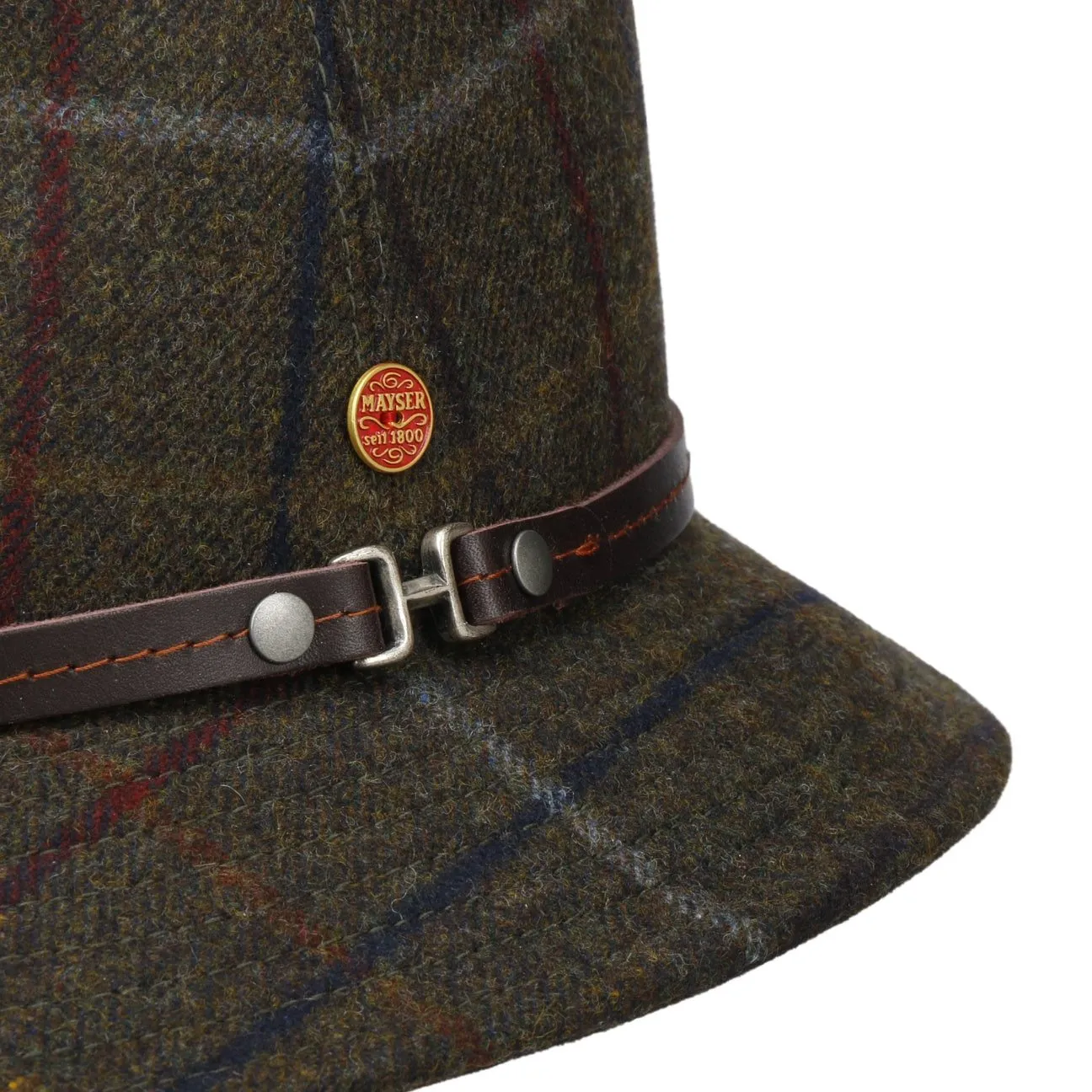 Mayser Hats Check Bucket Wool Hat by Mayser