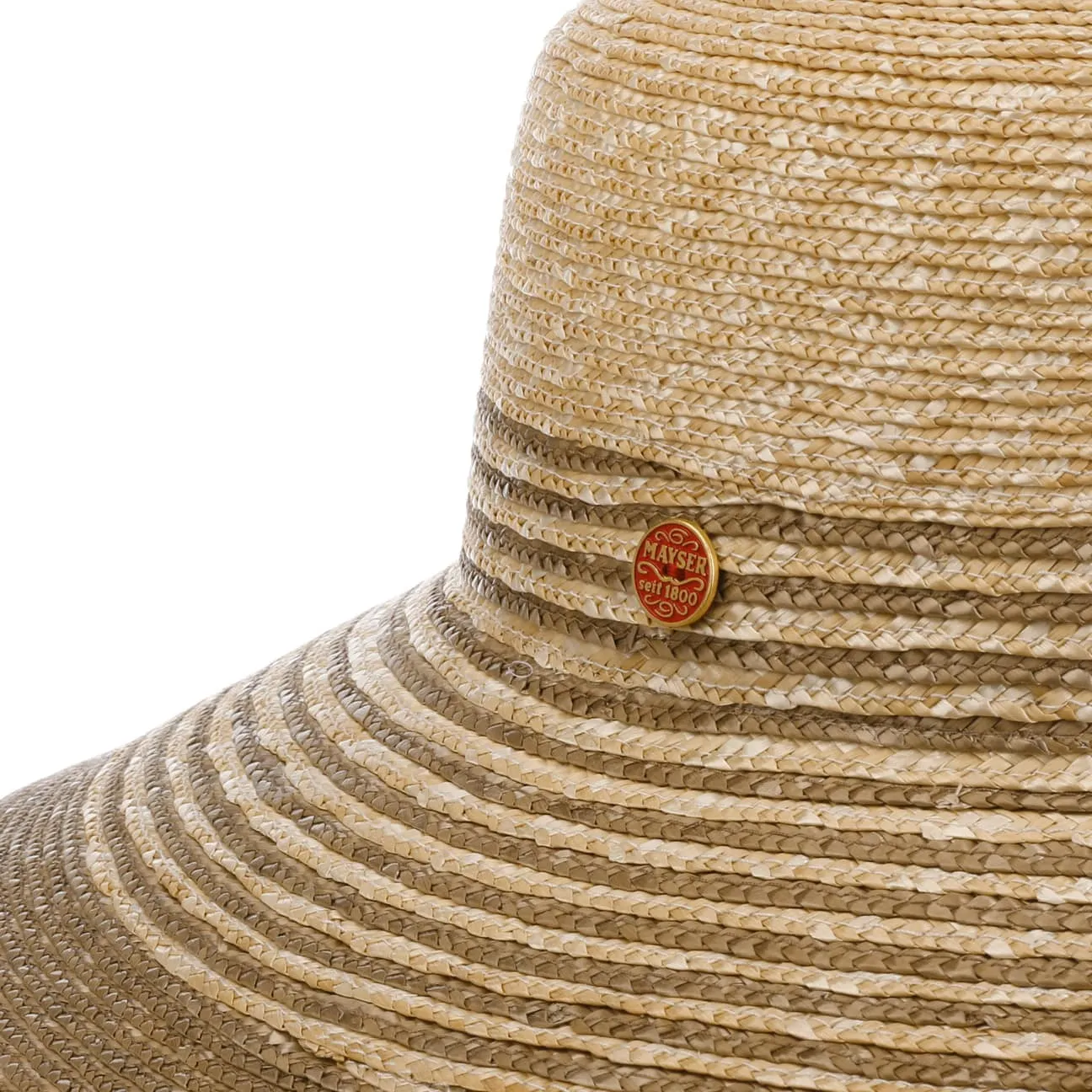 Mayser Hats Clea Twotone Straw Hat by Mayser