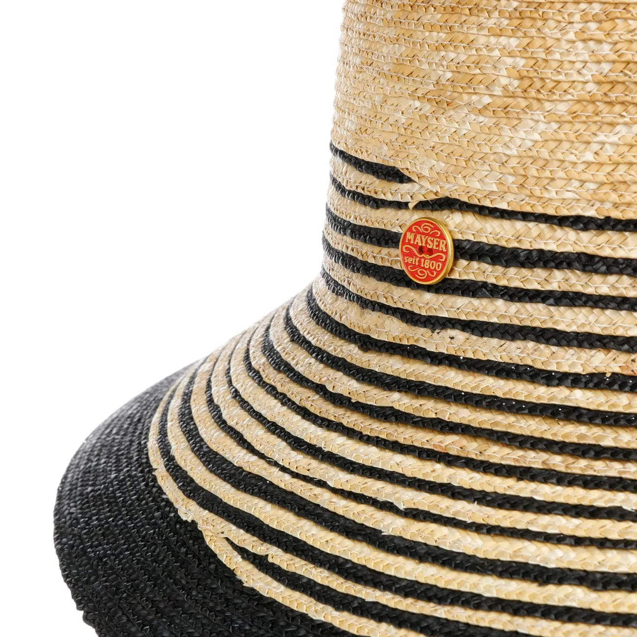 Mayser Hats Clea Twotone Straw Hat by Mayser